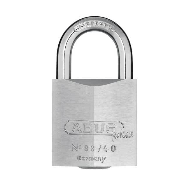 Abus: 88/40 B - Chrome Plated Brass Padlock - 1-37/64" Width - KD